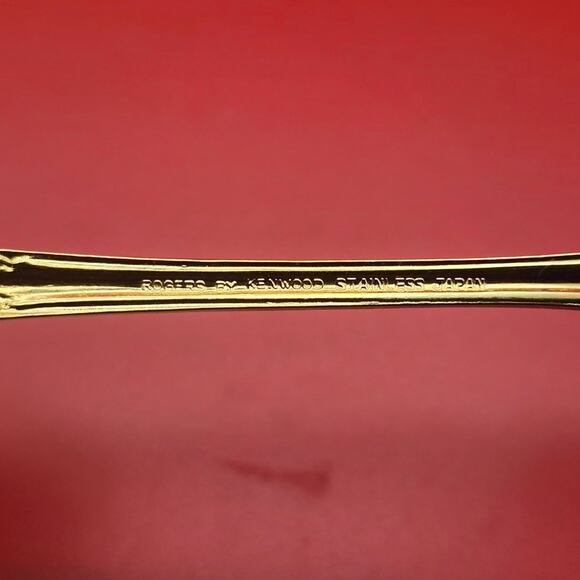 Set of 4 Golden Rexford Gold Electroplate Soup Spoons 7.5” National Stainless - Picture 3 of 7